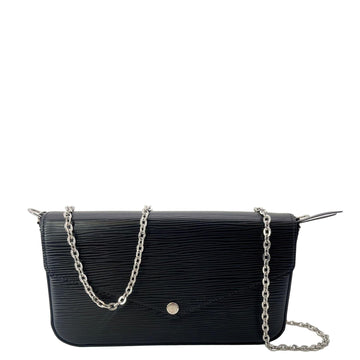 LOUIS VUITTON Felicie Pochette Epi Crossbody Bag Black - Hot Deals