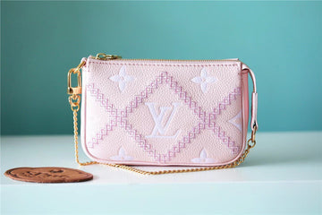 Top Quality Mini Pochette Accessoires Monogram Empreinte Pink For Women, WomenÂs Handbags, Shoulder Bags And Crossbody Bags 6.1in/15.5cm Top Quality