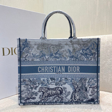 Top Quality Large Book Tote Blue and White Cornely Embroidery, Blue, For Women WomenÂs Handbags, Shoulder Bags, 42cm CD M1286ZRGO_M928