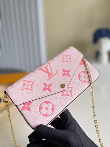 Top Quality Felicie Pochette Monogram Empreinte Pink For Women, WoBags, Shoulder And Crossbody Bags 8.3in/21cm Top Quality M80498