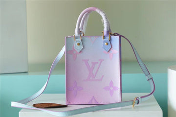 Top Quality Petit Sac Plat Bag In Monogram Canvas For Women 17cm/6.7 Inches Sunrise Pastel Top Quality M81341