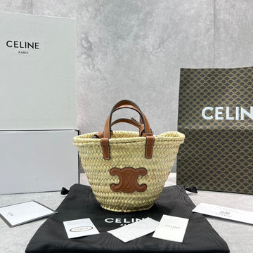 Top Quality Teen Triomphe Classic Pannier Tote Tan For Women 8in/20cm