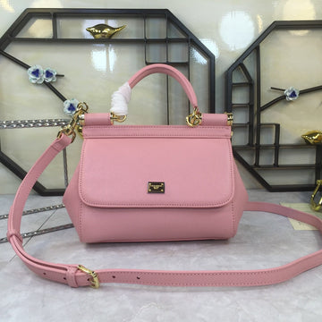 Top Quality MeTop Qualityum Sicily Handbag In Dauphine Pink For Women 10.2in/26cm Top Quality Top Quality4347A10018H402