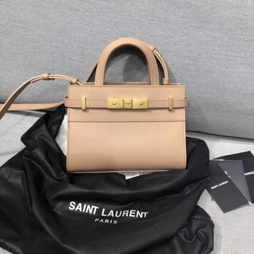 YSSL Manhattan Nano Shopping Bag In Box Beige For Women 8in/21cm YSL