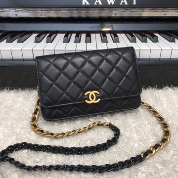 CHLOriginal Small Classic Flap Bag Gold Hardware Black For Women, Women’s Handbags, Shoulder Bags 7.5in/19cm AP33814