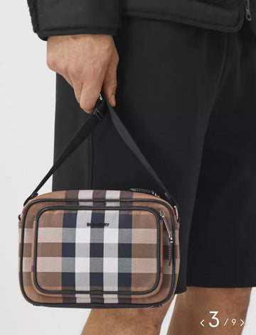 Top Quality Check Crossbody Bag For Men, Bags 8.9in/22.5cm 80491451