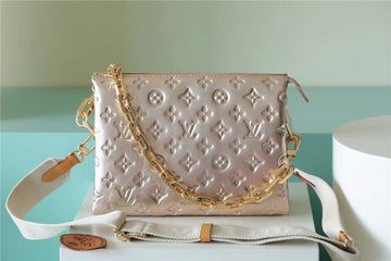 Top Quality Coussin PM Bag Monogram For Women,  Shoulder And Crossbody Bag Taupe 10.2in/26cm Top QualityÂ 