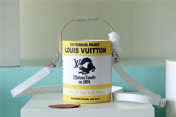 Top Quality Paint Can Coated Canvas By Virgil AblohÂs Yellow For Women, WomenÂs Bags, Shoulder And Crossbody Bags 6.7in/17cm Top Quality M81593