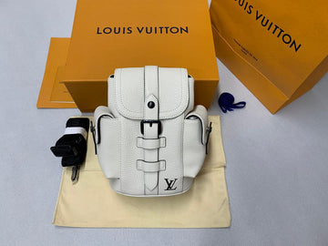 Top Quality Christopher XS Taurillon White For Men, Bags, Shoulder And Crossbody Bags 7.7in/19.5cm Top Quality