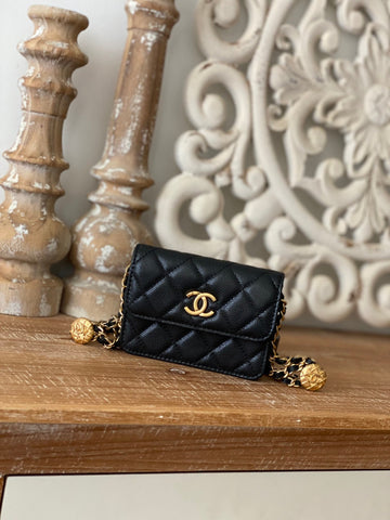 CHL Clutch With Chain Black For Women Bags 4.8in/12.3cm AP2857 B08447 94305
