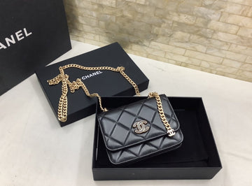 CHLSpring And Summer 22C Black For Women Bags 6.1in/15.5cm