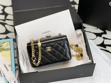 CHLVanity With Chain Black For Women Bags 6.2in/16cm
