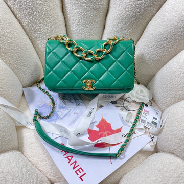 CHLLarge Top Qualityap Bag Gold Hardware Green For Women Handbags, Shoulder Bags 9.1in/23cm AS3367