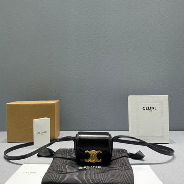 Top Quality Mini Triomphe Black For Women 4in/11cm 10I513DPV.38NO