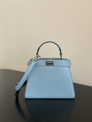 Top QualityTop Quality Peekaboo ISeeU Petite Light Blue Small Bag For Woman 20cm/8in