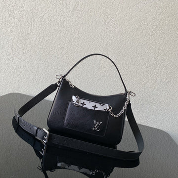 Top Quality Marelle Epi Black For Women,  Shoulder And Crossbody Bags 9.8in/25cm Top Quality M80689