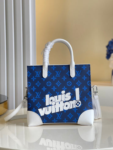 Top Quality Litter Bag  Monogram Canvas Blue By Virgil Abloh For Men, MenÂs Bags, Shoulder And Crossbody Bags 9.4in/24cm Top Quality