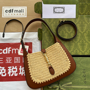 gg Jackie 1961 Small Bag Beige And Brown For Women, Women’s Bags 10.8in/27.5cm ggâ ââ