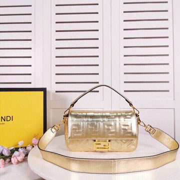 Top QualityTop Quality Baguette Chain Midi Medium Gold Bag For Woman 26cm/10in