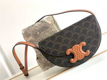 Top Quality BesaTop Quality In Triomphe Canvas Bag Brown For Women 9in/23cm 