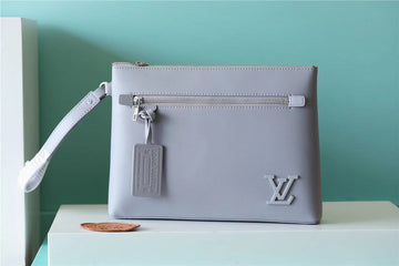 Top Quality Pochette Ipad Grey Aerogram For Men, Wallet 30cm Top Quality M81029