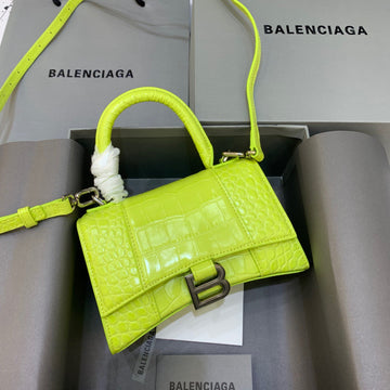Top Quality Hourglass XS Handbag In Light Green, For Women,  Bags 7.4in/19cm