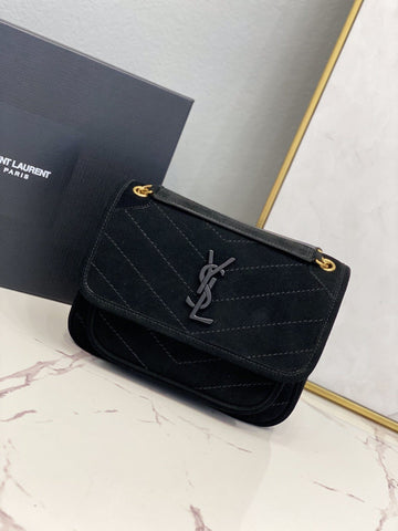 YSSL Niki Baby Chain Bag Black For Women 8in/21cm YSL