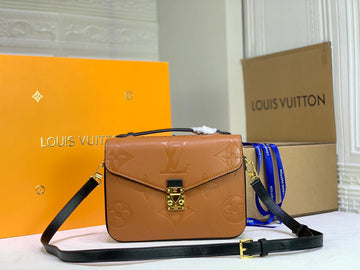 Top Quality Pochette Metis Monogram Empreinte Caramel For Women,  Shoulder And Crossbody Bags 9.8in/25cm Top Quality