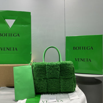 Top Quality Small Arco Tote Bag Green, For Women, Bags 11.8in/30cm 652867V13F13724