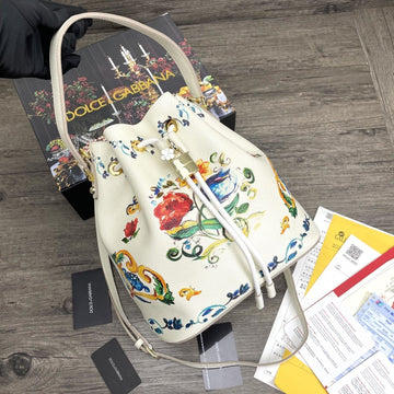 Top Quality Print Crespo Bucket Bag Multicolor With Branded Plate For Women Top Quality Bag