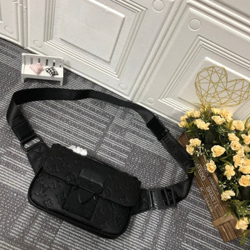 Top Quality S Lock Sling Bag Black For Men, Bags 8.3in/21cm Top Quality M58487
