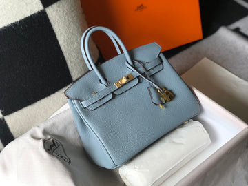Top Quality Birkin Blue Jean For Women Gold-Toned Hardware 11in/30cm