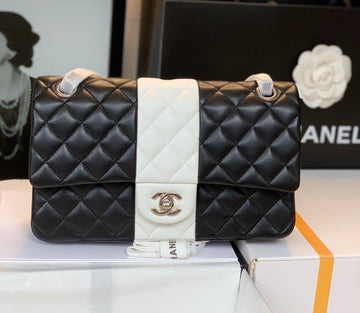 CHLMini Top Qualityap Bag Black and White For Women 9.8in/25cm