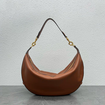 Top Quality MeTop Qualityum Leandre Bag In Supple Brown For Women 14in/35cm 197263DV7.04LU