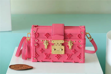 Top Quality Petite Malle Tufted Fluo Pink For Women,  Shoulder And Crossbody Bags 7.9in/20cm Top Quality M20745