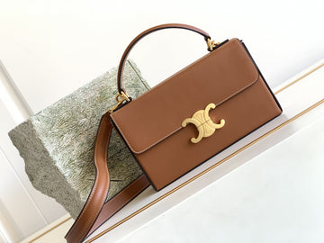 Top Quality Box Triomphe Bag Brown For Women 9in/22cm 199993BFN.04LU