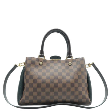 LOUIS VUITTON Brittany Damier Ebene Shoulder Bag Brown