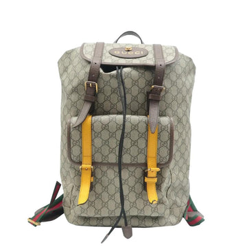 GUCCI Neo  GG Supreme Canvas Backpack Beige 473869