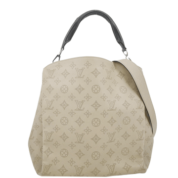 LOUIS VUITTON Babylone Mahina  Leather Shoulder Bag Galet
