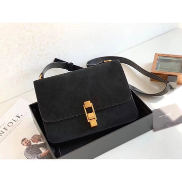 Top QualityÂ Le Carre Satchel Black For Women 9in/23cm YSL