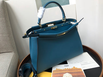 Top QualityTop Quality Handle Bag Blue For Woman 12in/32cm