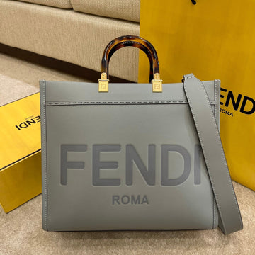 Top QualityTop Quality Tote Bag Grey For Women, Wonmen’s Bags 13.8in/35cm FF 8BH386ABVLF1BZC