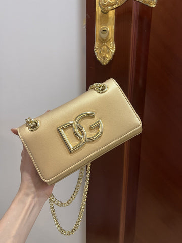 Top Quality Polished 3.5 Phone Bag Gold For Women 7.3in/19cm Top Quality
