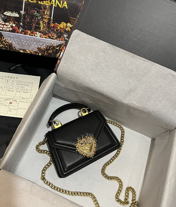 Top Quality Small Devotion Bag In Plain Black For Women 7.5in/19cm Top Quality Top Quality6711AV89380999