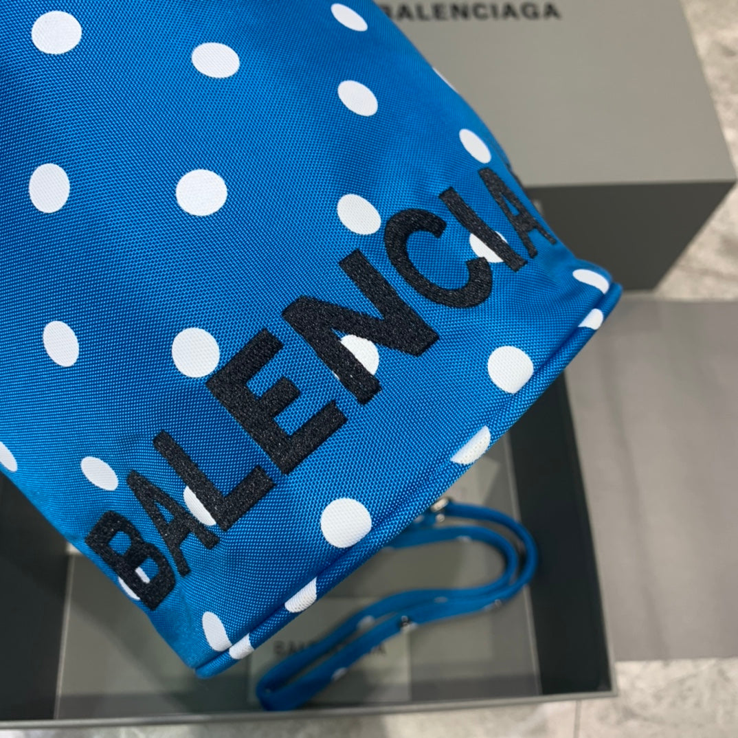 Balen Le Cagole MeTop Qualityum Bucket Bag In Blue, For Women,  Bags 17.6in/45cm
