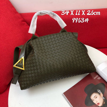 Top Quality Handle Dark Green, For Women, Womenâs Bags 13.4in/34cm