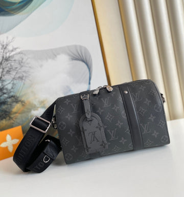 Top Quality City Keepall Monogram Eclipse/Monogram Eclipse Reverse For Men, Bags, Shoulder And Crossbody Bags 10.6in/27cm Top Quality M45936