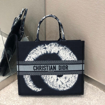 Top Quality Large Book Tote Black For Women 16.5in/42cm CD M1286ZRIW
