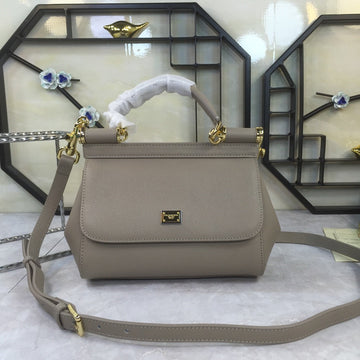 Top Quality Medium Sicily Handbag In Dauphine Grey For Women 10.2in/26cm Top Quality Top Quality4347A100187195