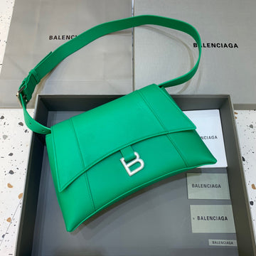 Top Quality Downtown Small Shoulder Bag In Green, For Women,  Bags 11.8in/30cm